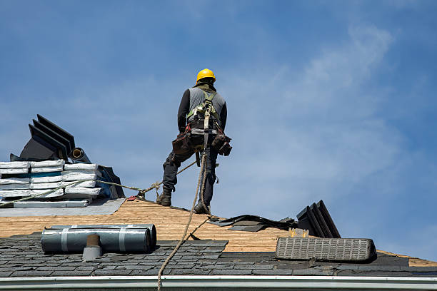 Professional Storm Damage Roof Repair technician working in Paul, ID